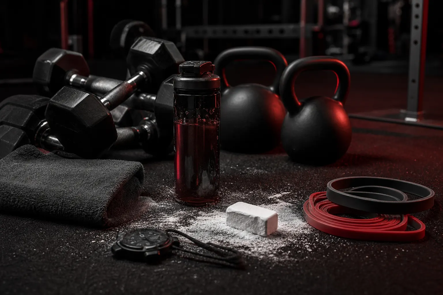 Organized premium strength training tools at The Body