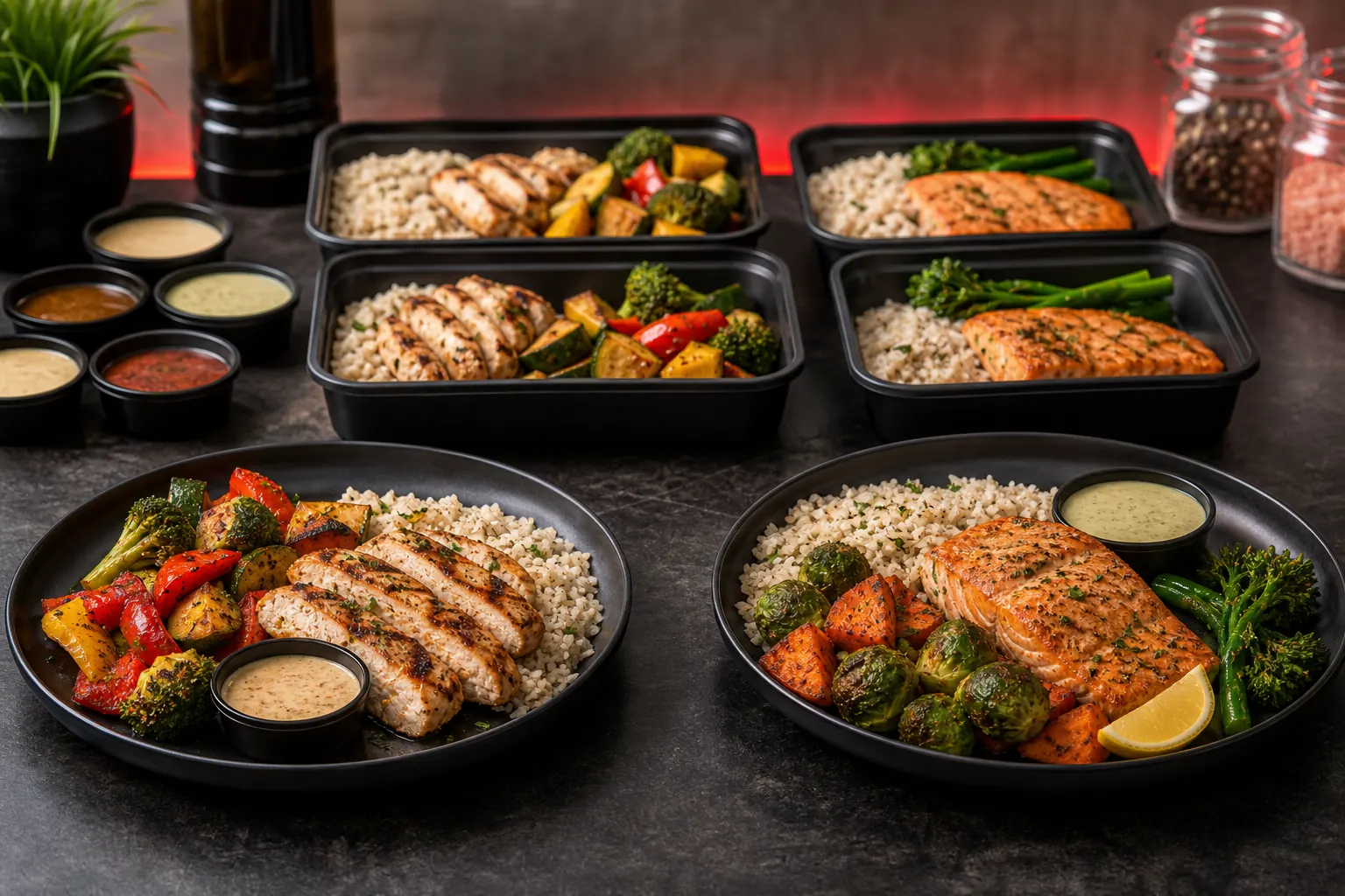 OAD Cafe premium performance meal prep plates